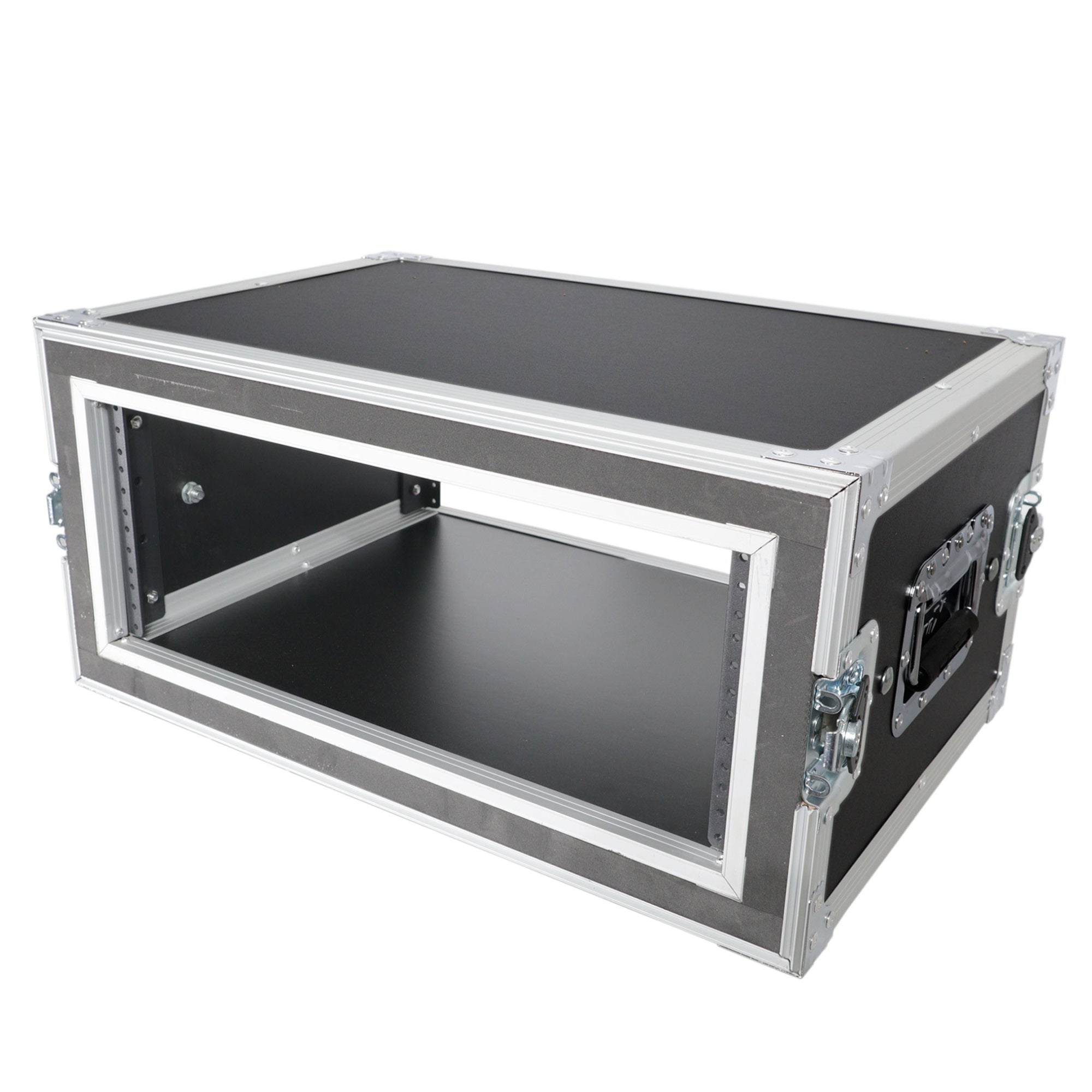 4U Vertical Shockproof Effects Rack 14'' Depth Rail to Rail with Handles