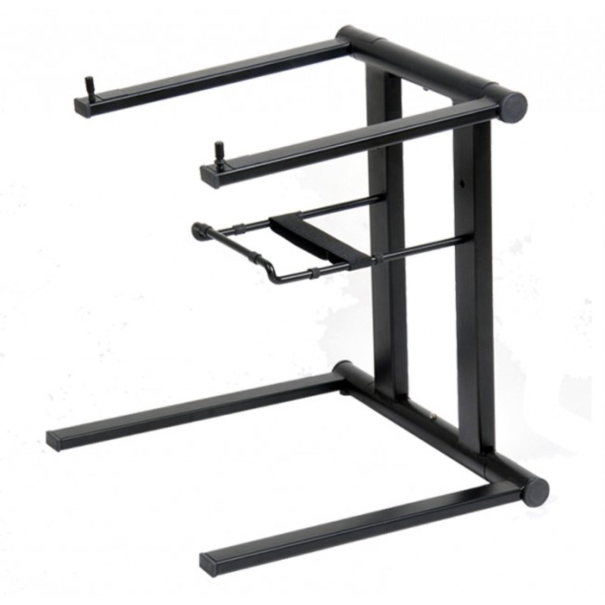 Prox T-Lps600B Foldable And Portable Dj Laptop Stand W/Adjustable Shelf Black