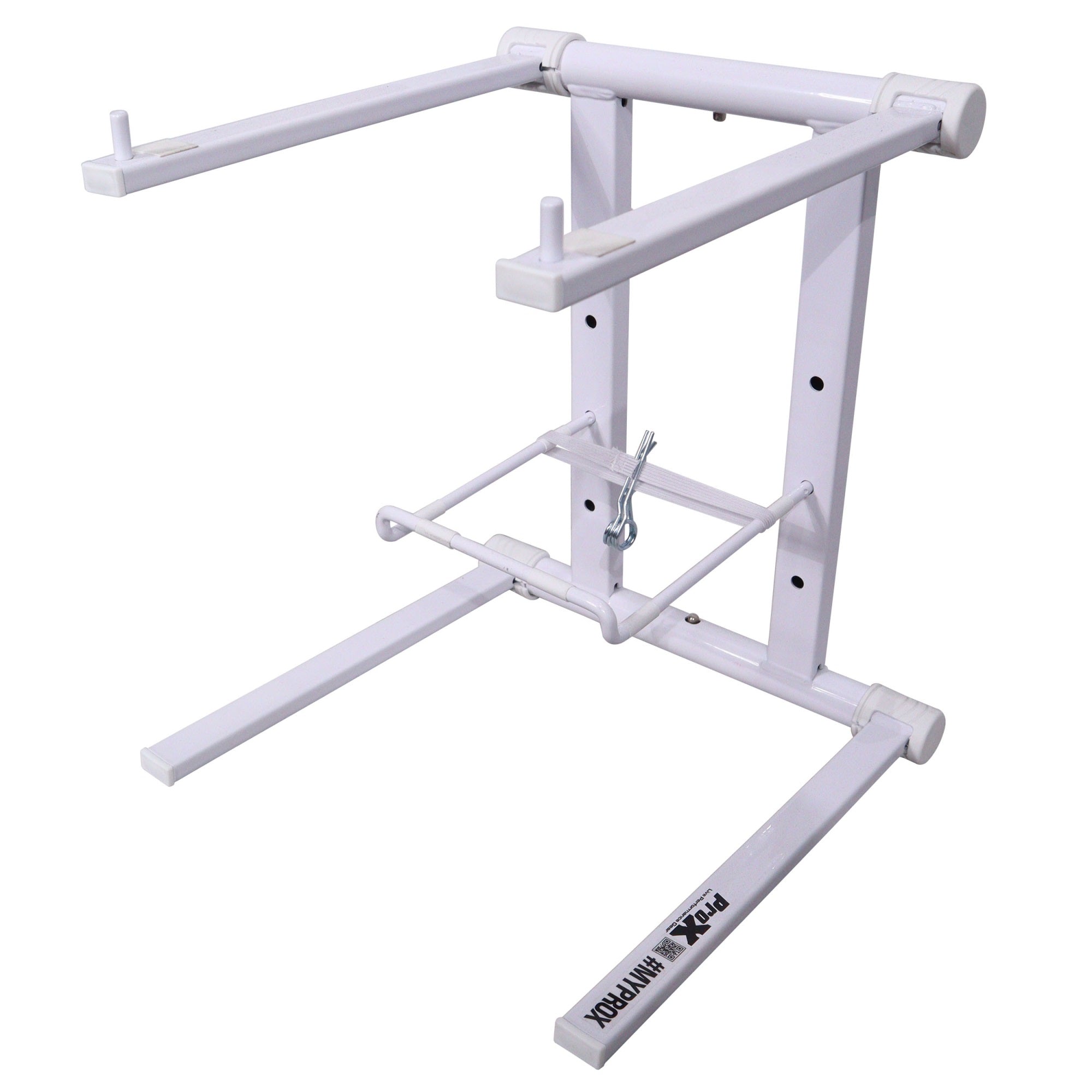 Prox T-Lps600White Xo Dj Foldable Laptop Stand With Carrying Bag - White