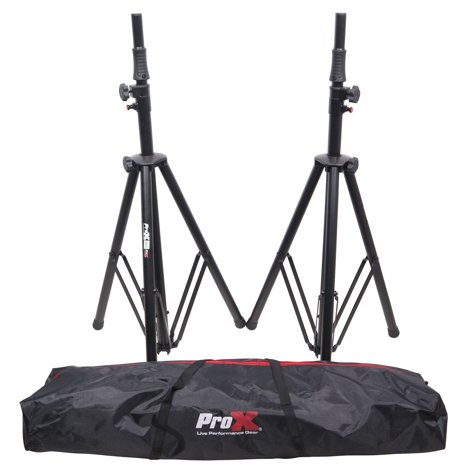 Set/2 Pro Air Speaker stand in Black w/ Carry Bags