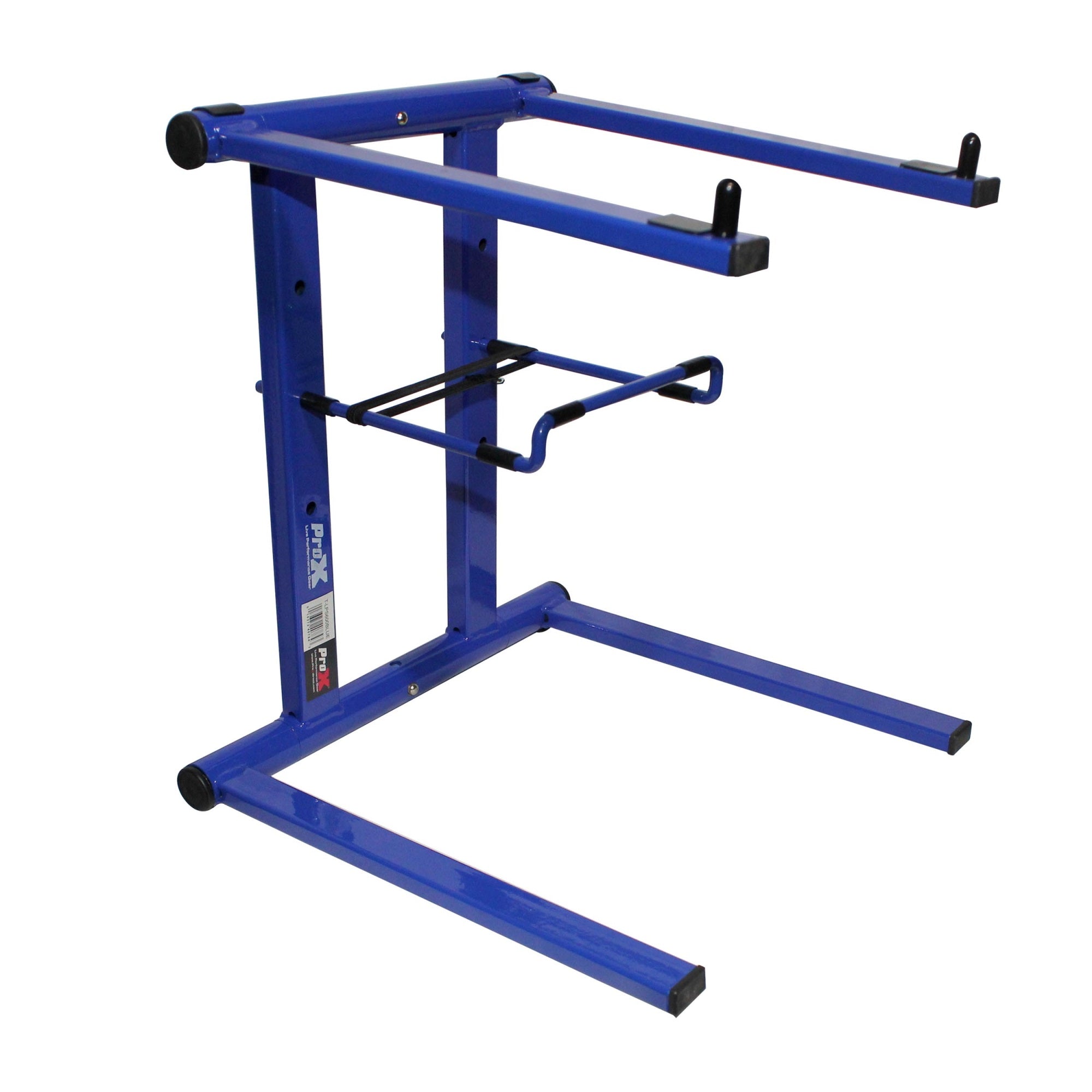 ProX T-LPS600BLUE  Foldable and Portable DJ Laptop Stand W/Adjustable Shelf Blue