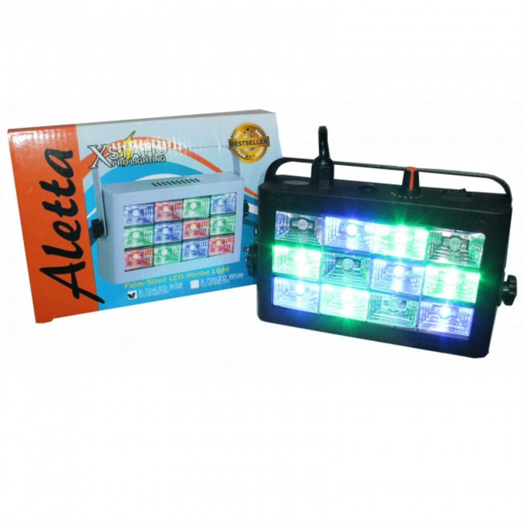 ProX X-724LED Palm Sized Aletta LED Strobe Light RGB