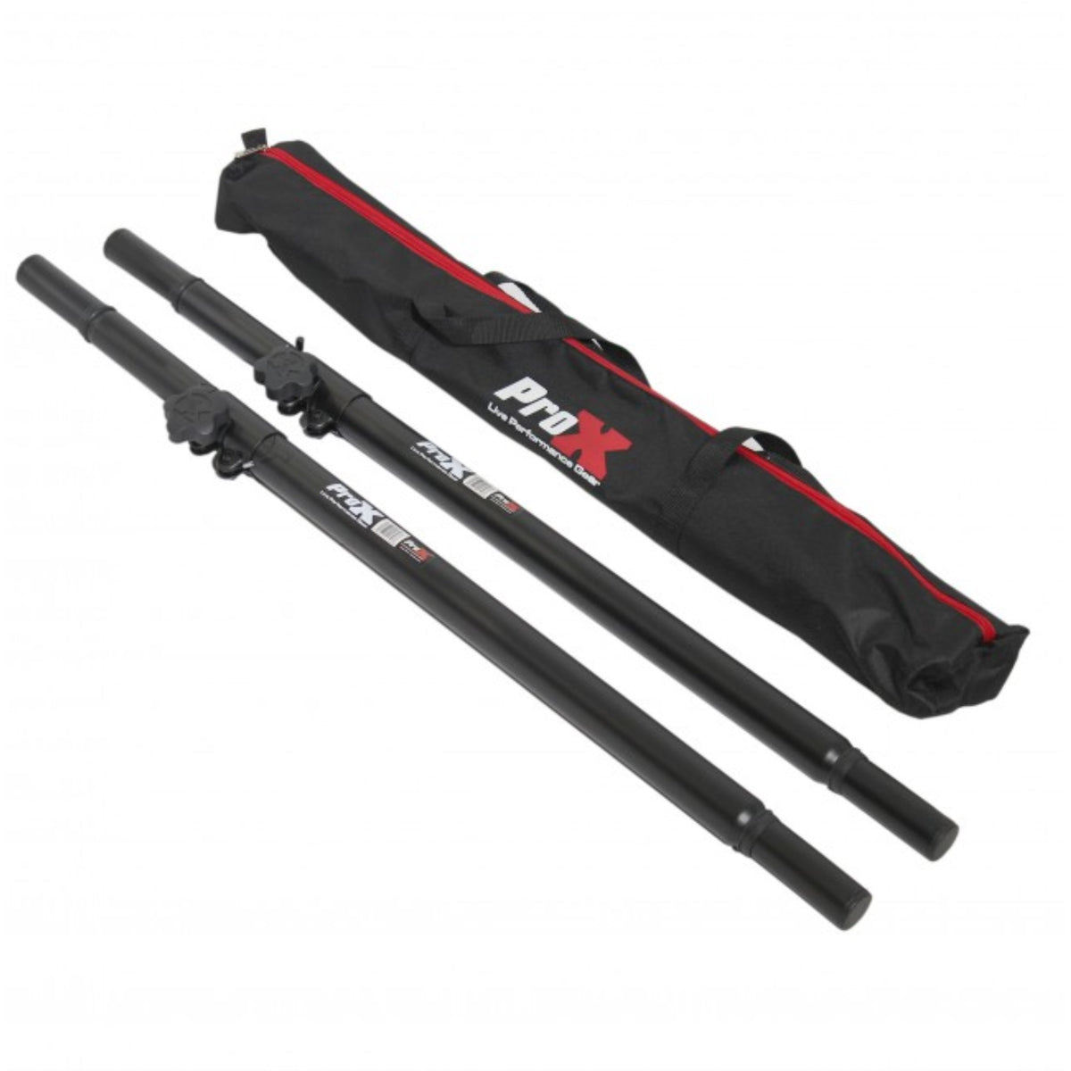 Prox X-Saamx2Pkg Set Of 2 | Speaker Pole Mounts Adjustable 32''- 63'' | With Bag