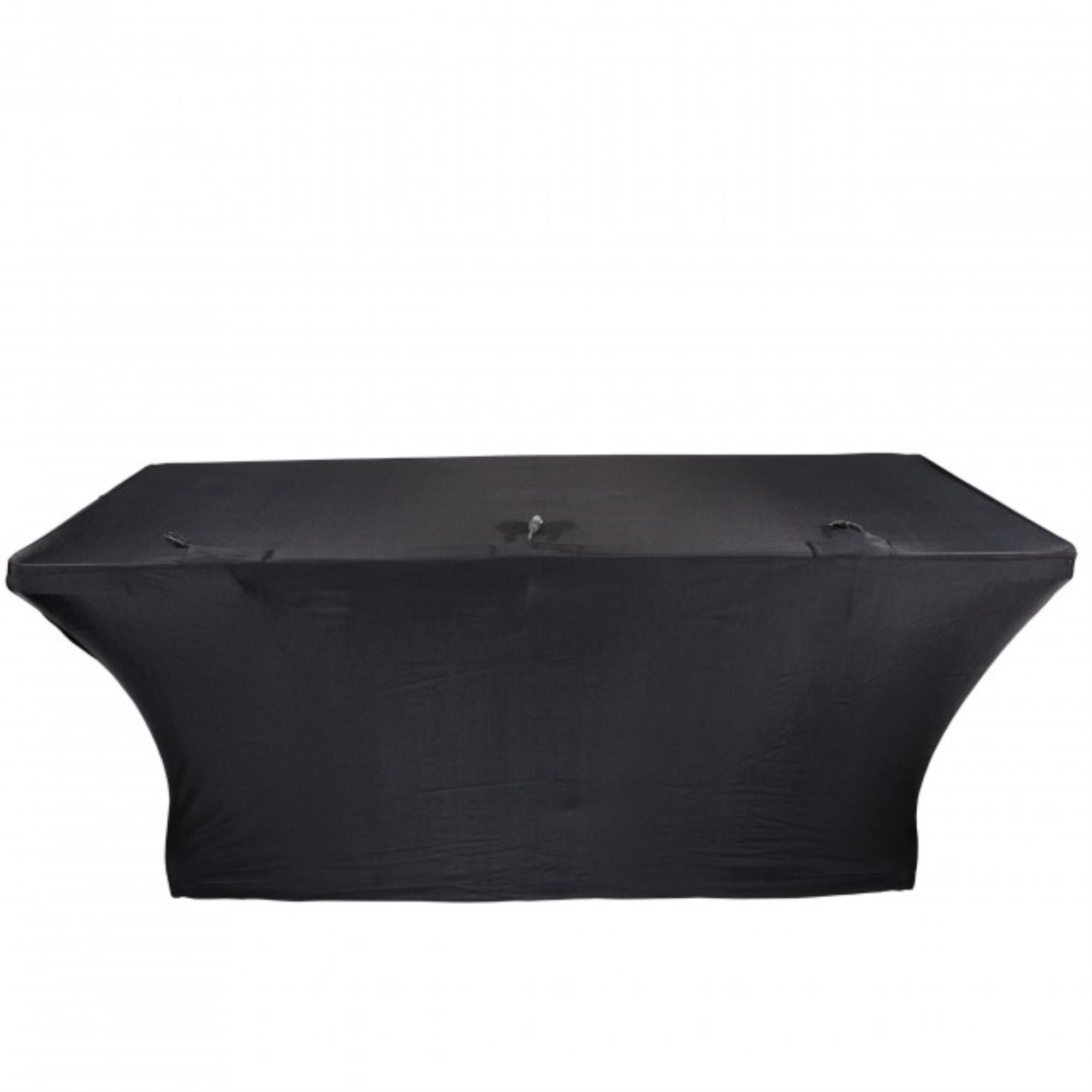 ProX X-ST6BL 6 Ft. Open Back Spandex Table Cover Scrim - Black