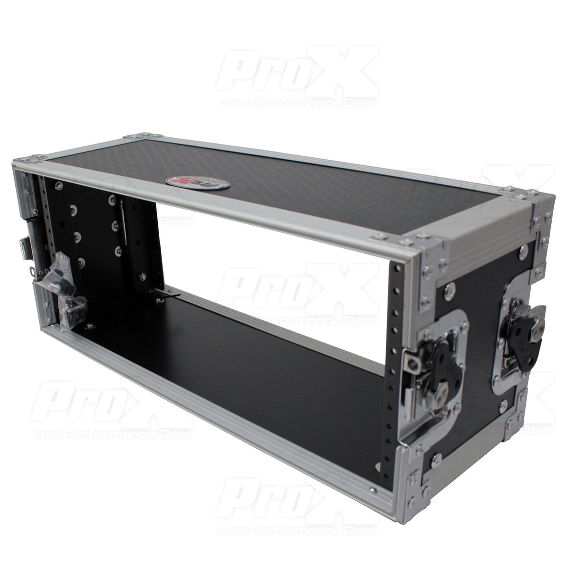 Prox X-4U7D 4U Deluxe Effects Rack  7'' Deep Rail To Rail W/Handle