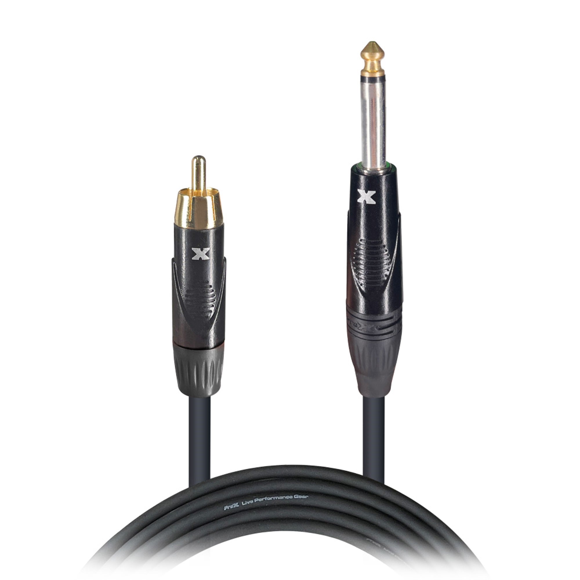 Prox Xc-Pr05 5 Ft. Unbalanced Rca Male To 1/4'' Male High Performance Audio Cable
