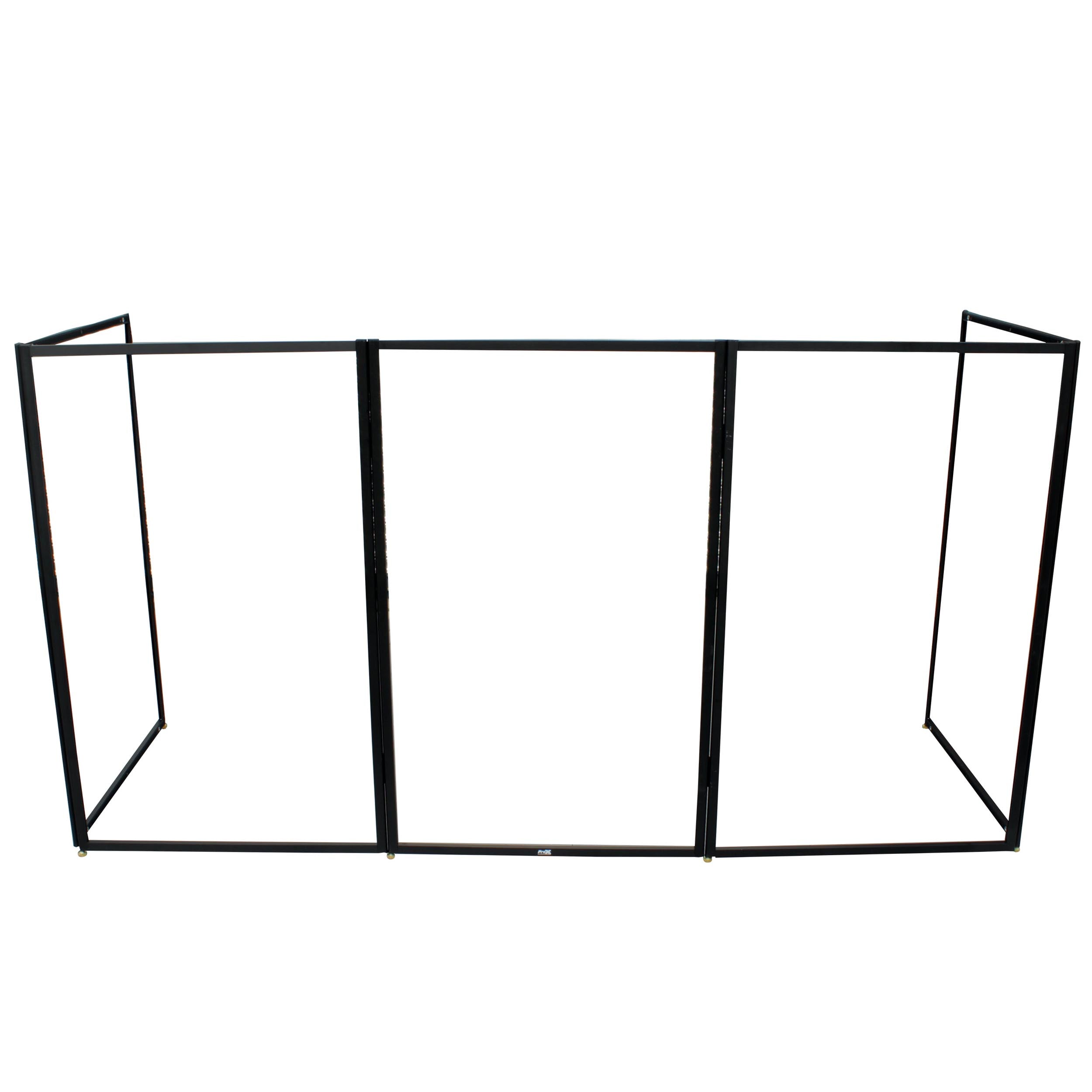 ProX XF-5X3048B 5 Panel Black Frame DJ Facade W-Stainless Quick Release 180 Deg. Hinges