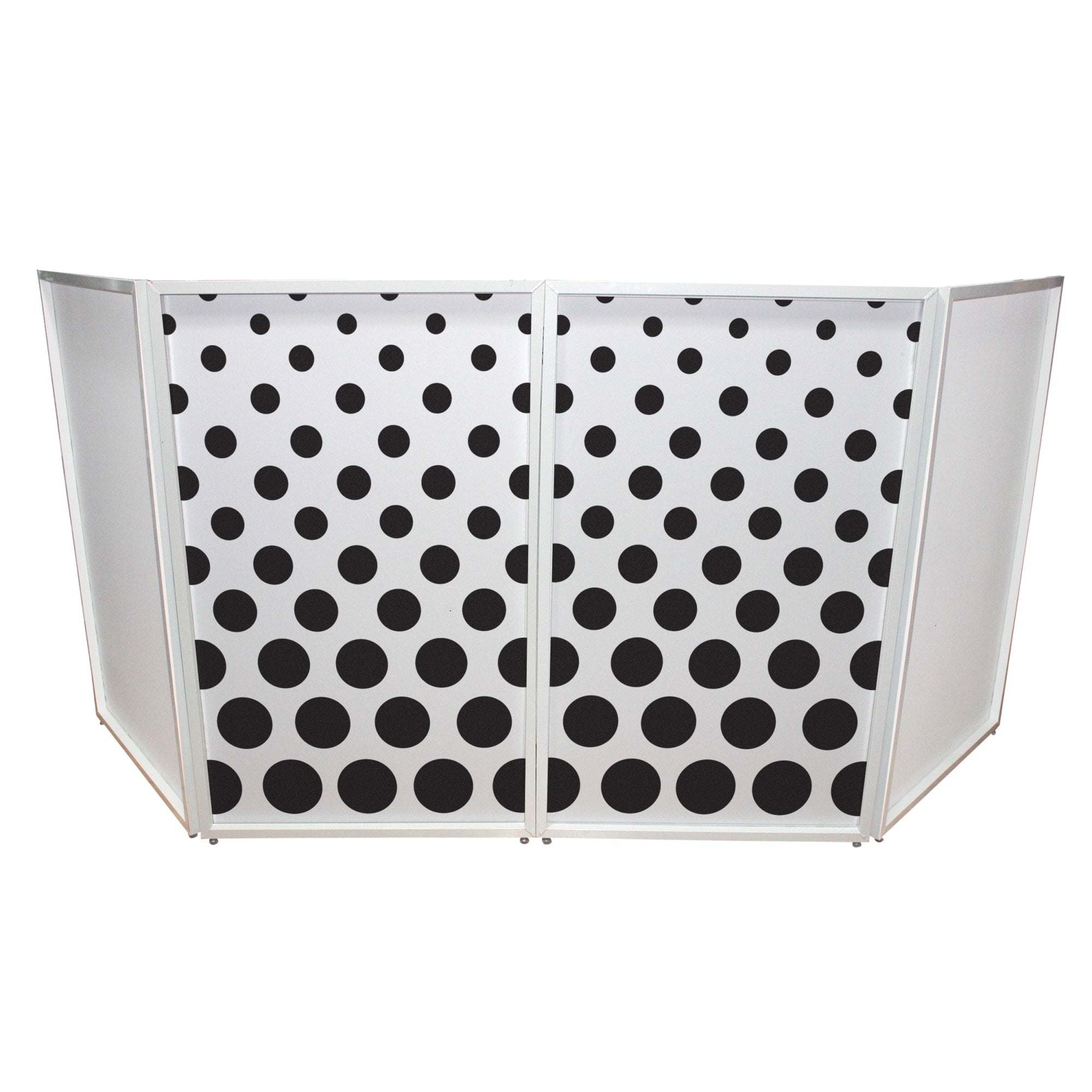 Polka Dots Facade Enhancement Scrims - Black Dots On White | Set Of Two