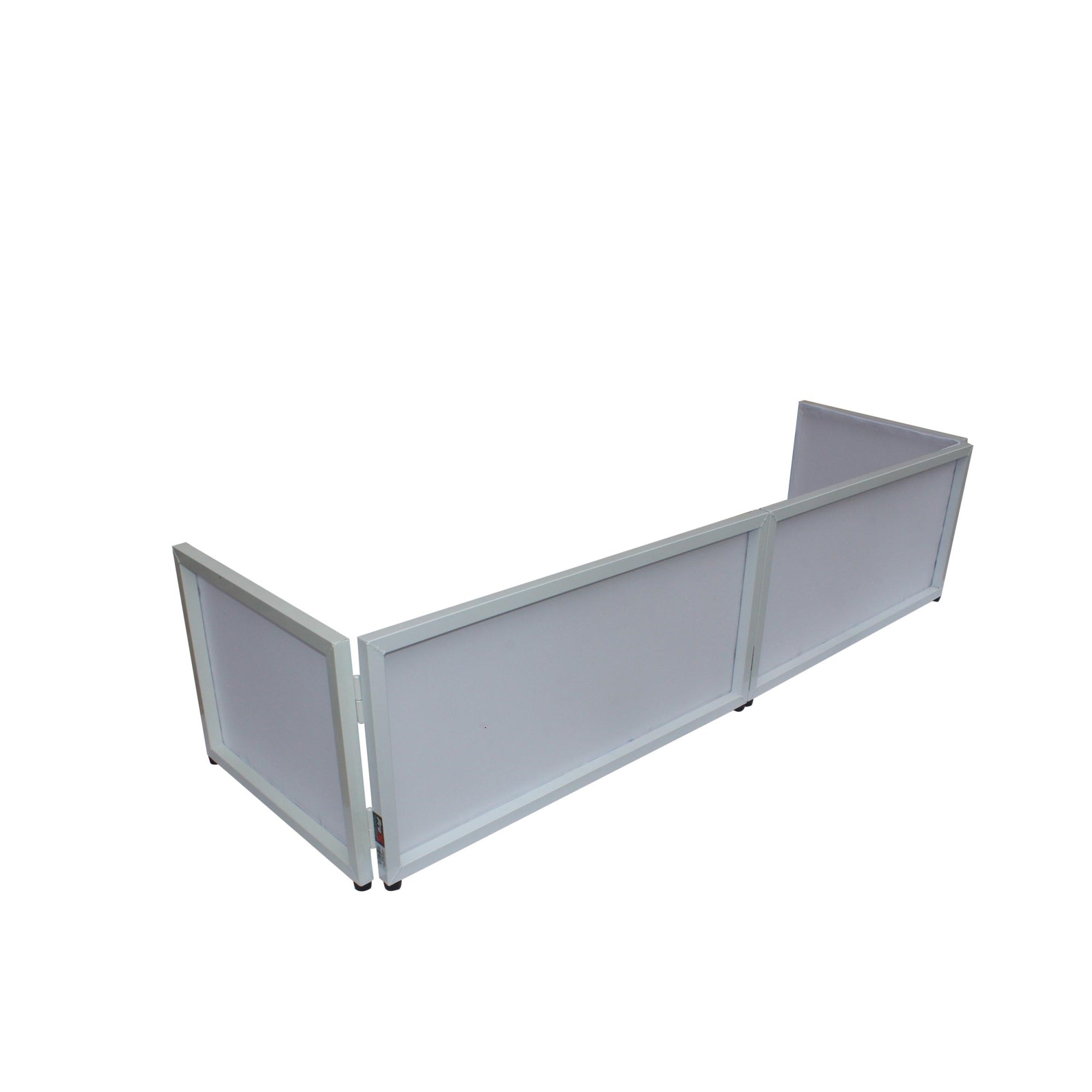 ProX XF-TTFW 6 Ft Tabletop DJ Facade White Frame W/Black and White Scrims