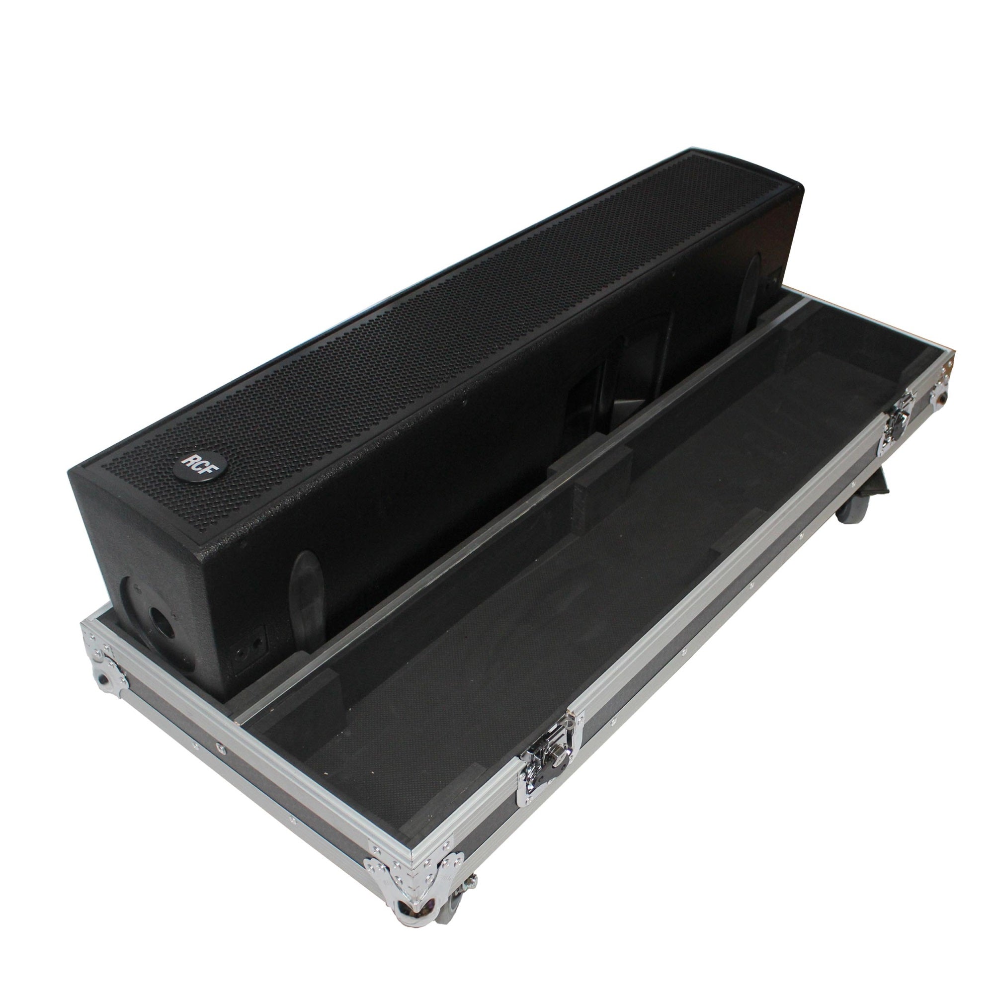 ProX X-RCF-NXL24A Flight Case for Two RCF NX L24-A Column Array Speakers W/4 Inch Casters