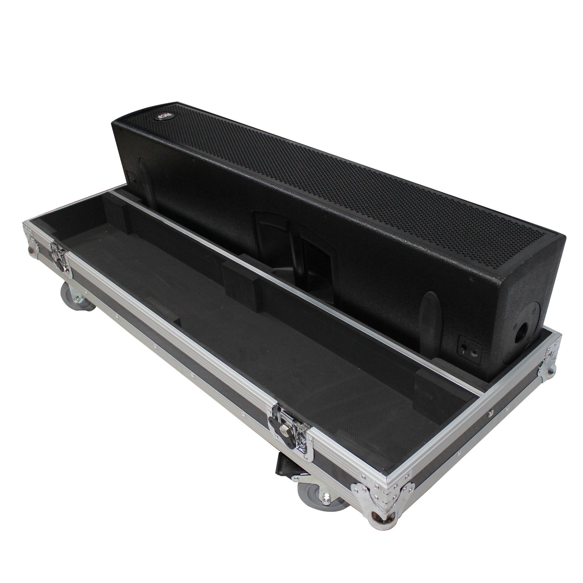 ProX X-RCF-NXL24A Flight Case for Two RCF NX L24-A Column Array Speakers W/4 Inch Casters