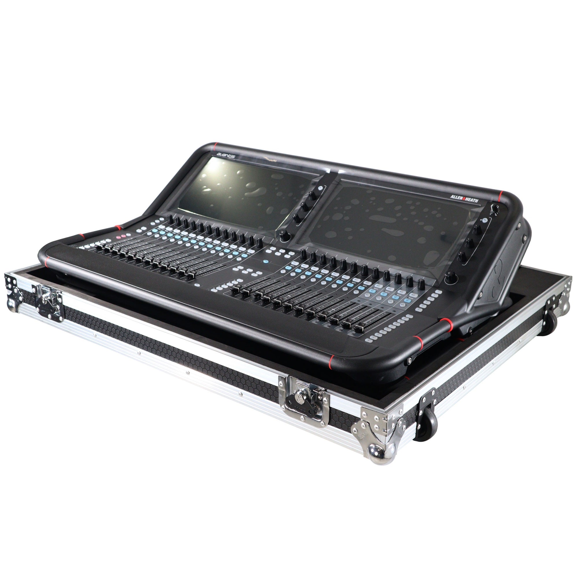 Fits Allen & Heath AVANTIS  Digital Mixer Console Flight Case w Low Profile Wheels