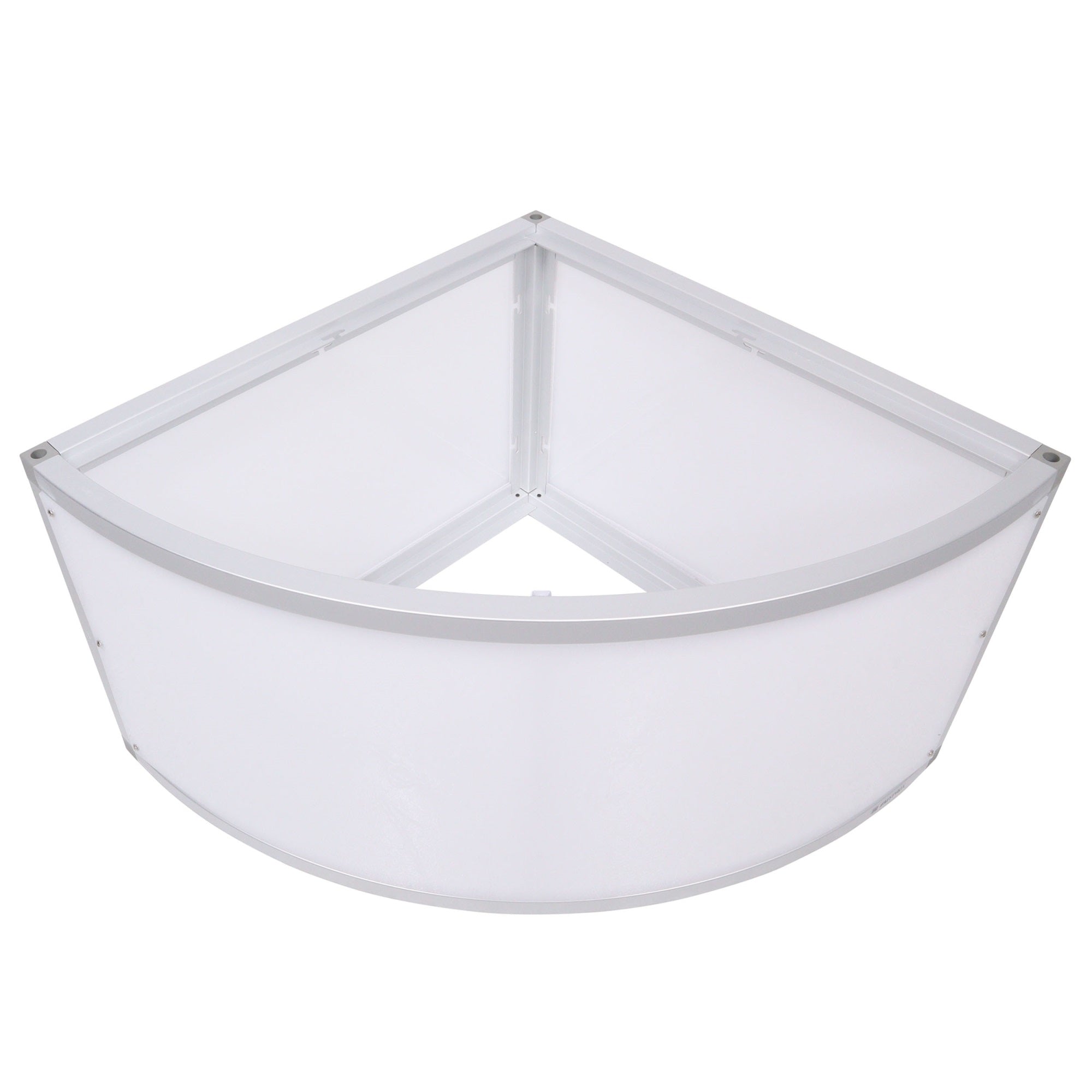 LUMOSTAGE 16-inch 2x2 ft Quarter Round Acrylic Stage Platform