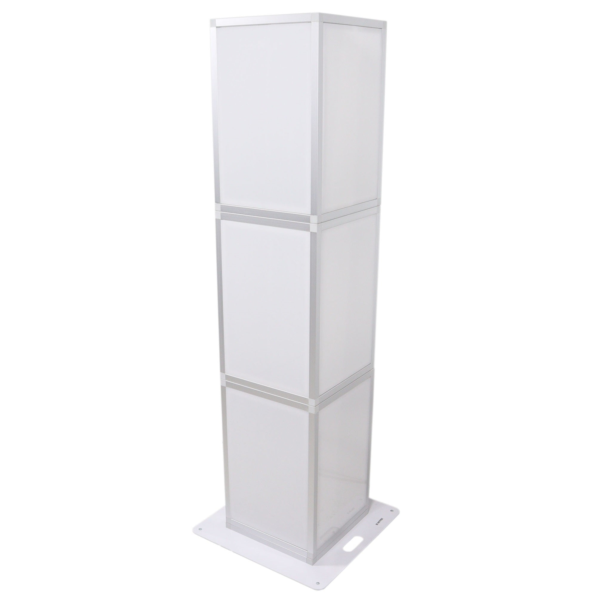 ProX XSA-PILLAR6FT Lumo Stage Acrylic Pillar 6' Column Cube Section Display Pedestal and Base for LED DJ Stage Lighting Dance Fl