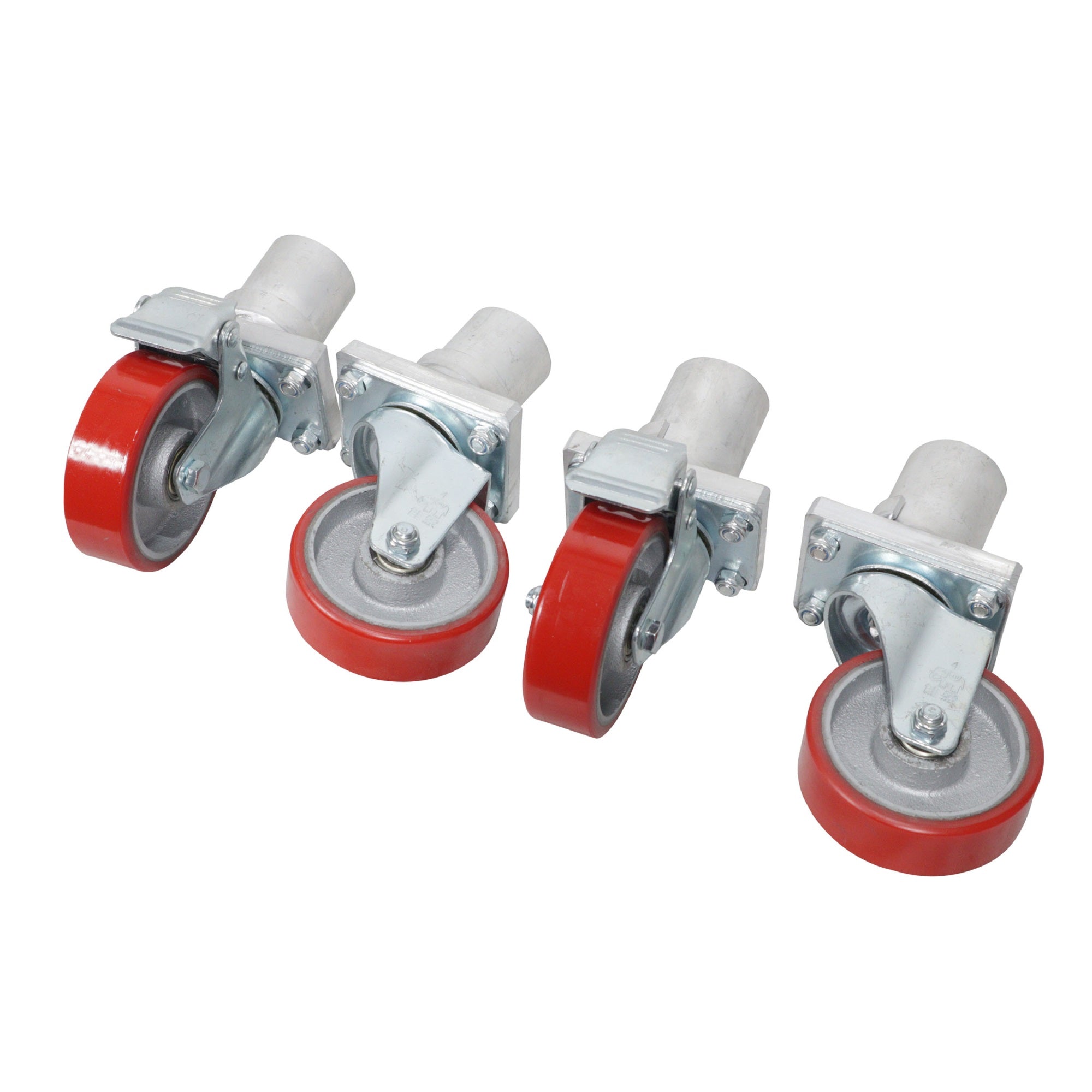 StageQ Locking Staging 10 Height Stage Legs with 5 Rubber Steel Casters | Set of 4
