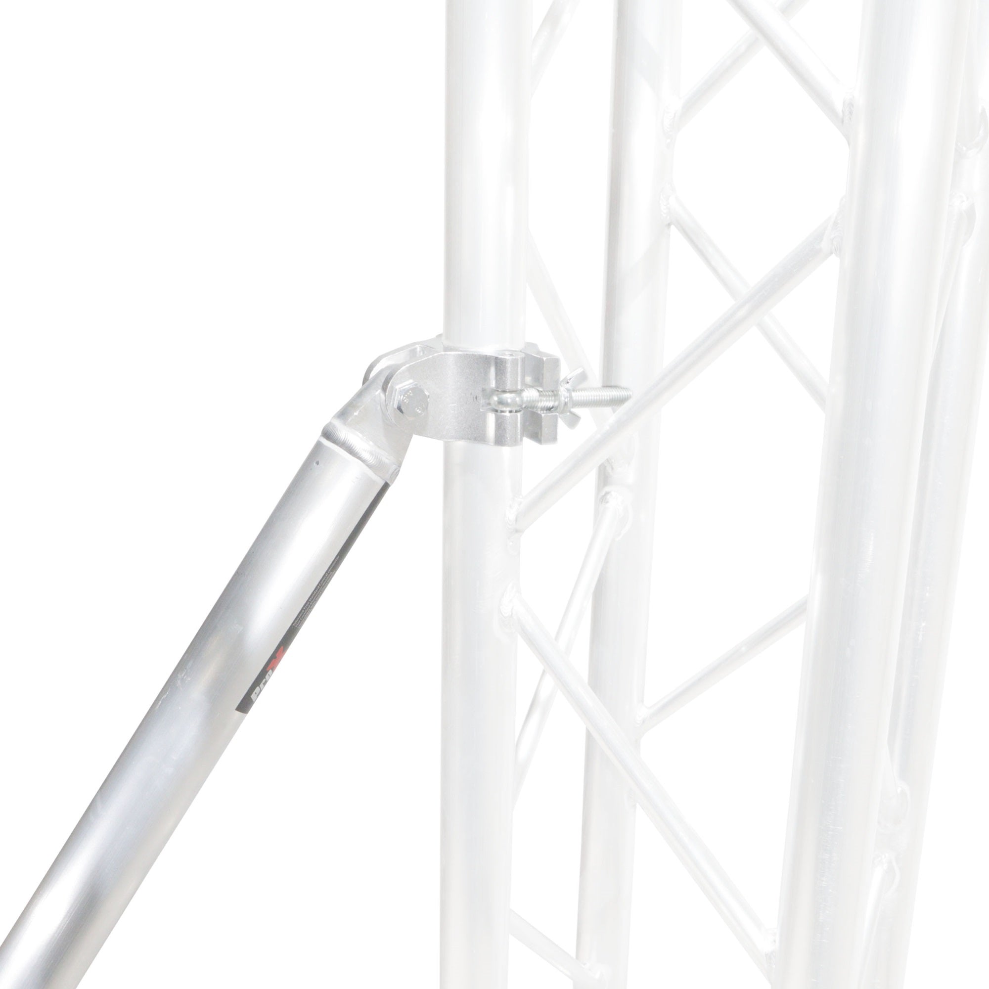 Outrigger Brace and Lower Support Bar with Hinged Rubber Feet.