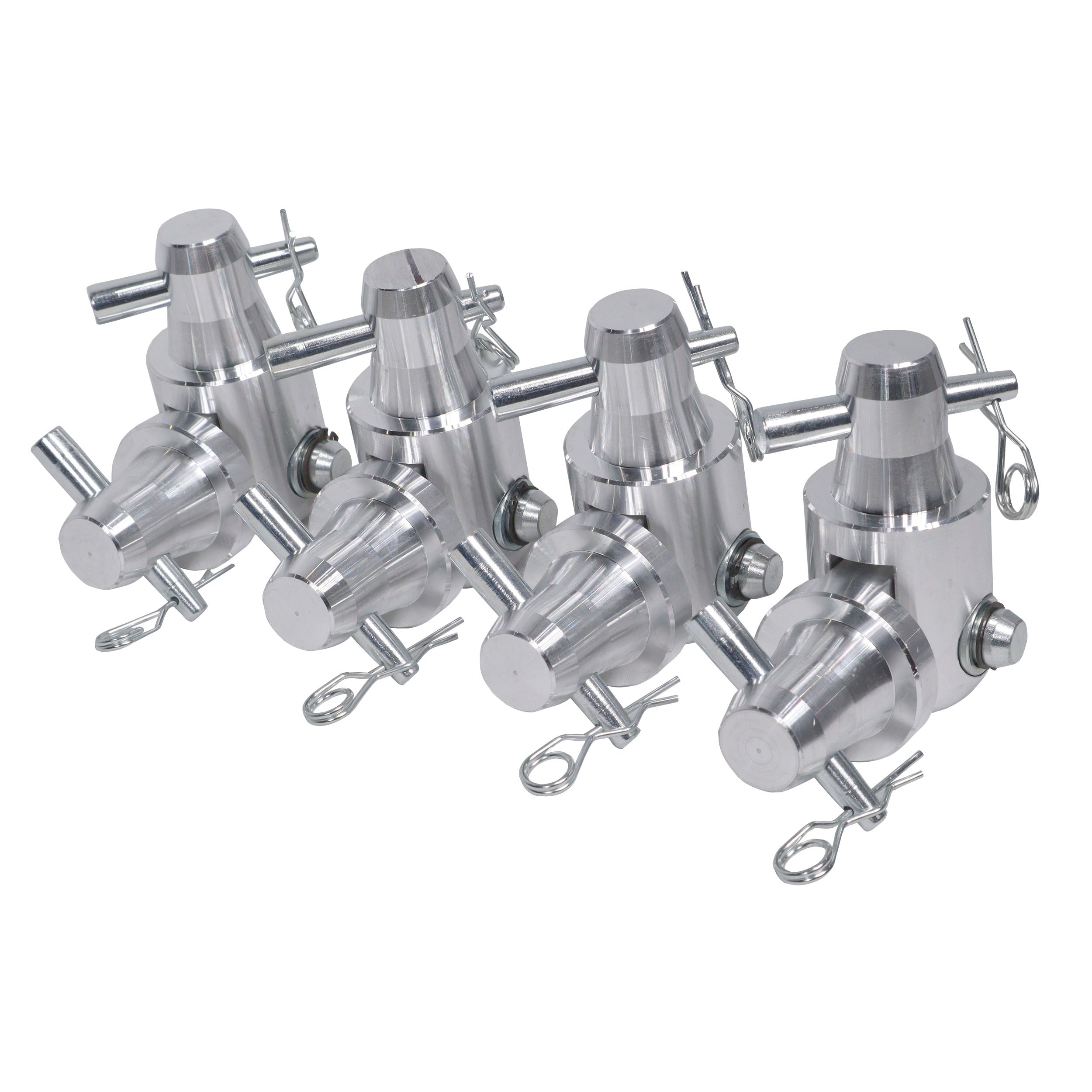 Pack Of 4 Conical Tube Ground Support Post Towers Male To Male Hinge Joint Fits F31 F32 F34