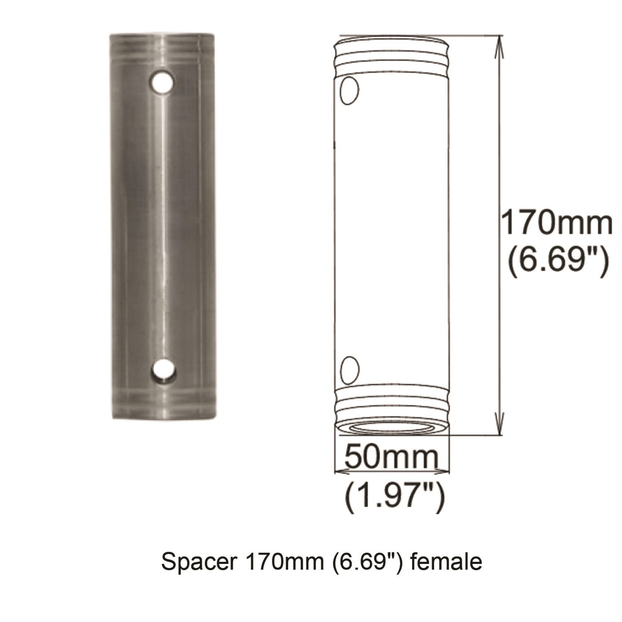 Prox Xt-Spff170 Spacer 170Mm Female Coupler