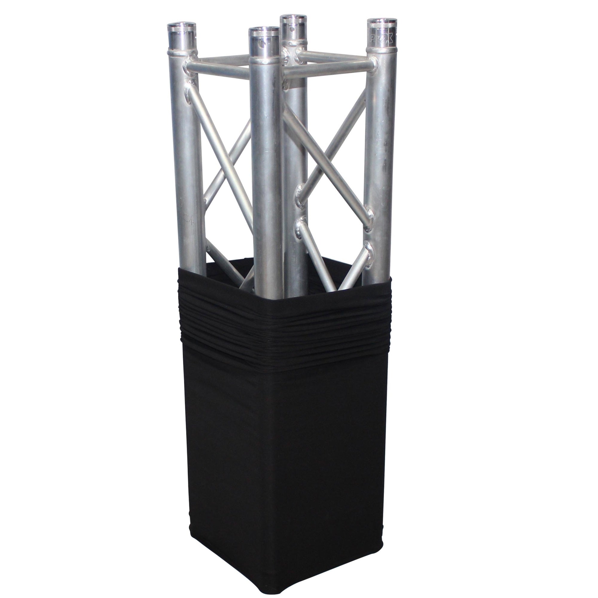 ProX XTC-SQ328TS-B Black 3.28ft 1M Lycra Cover Scrim Sleeve fits 12In. Quad Box Truss Segment