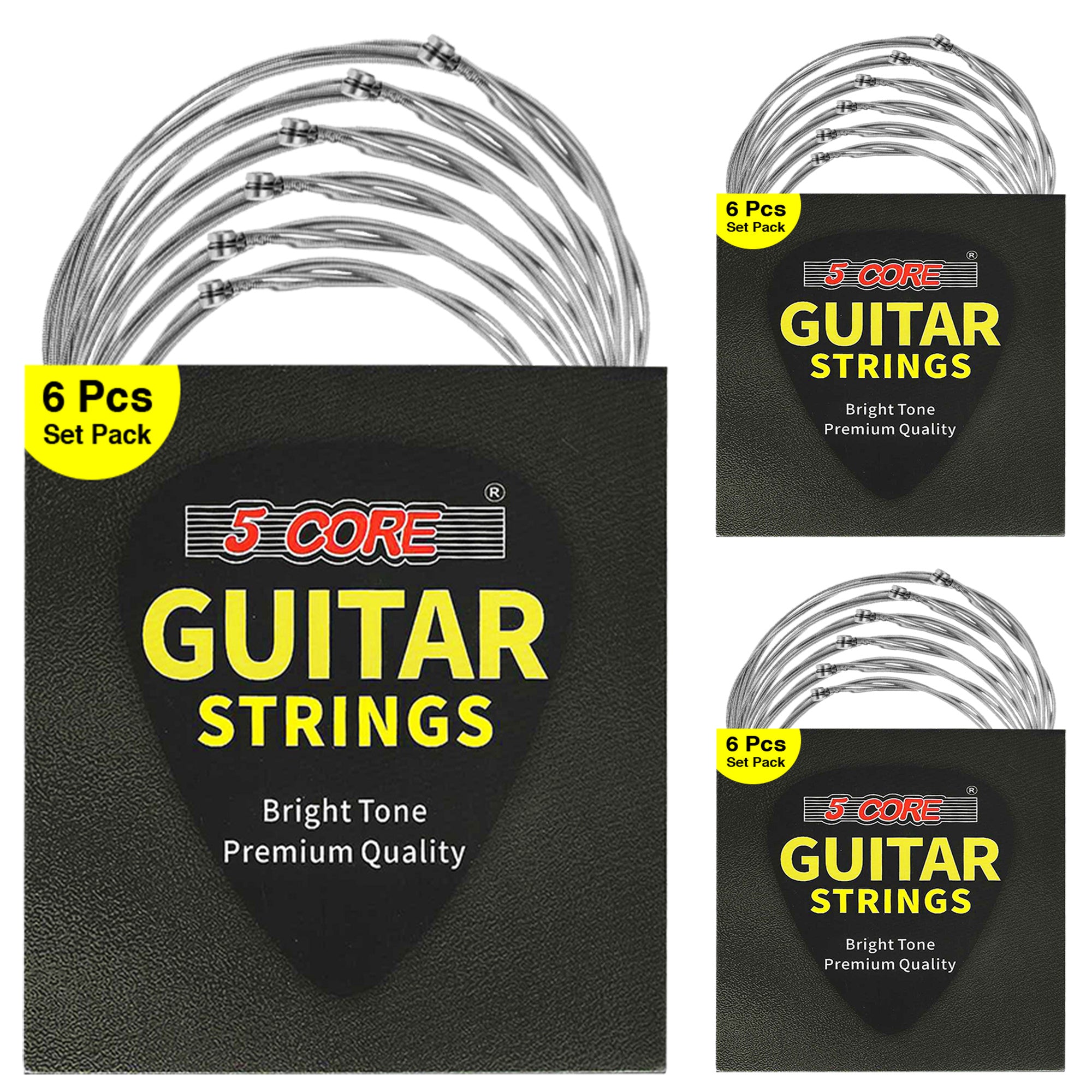 5Core Nickel Wound Acoustic Electric Guitar Strings Extra Light Gauge 0009-0042 Gs El(D0102H7Ambt)
