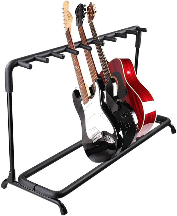 5 Core Guitar Rack 9 Slot Multi Guitar Stand Nine Display Floor Stand Safe Storage Foldable Portable for Electric Acoustic Flyin