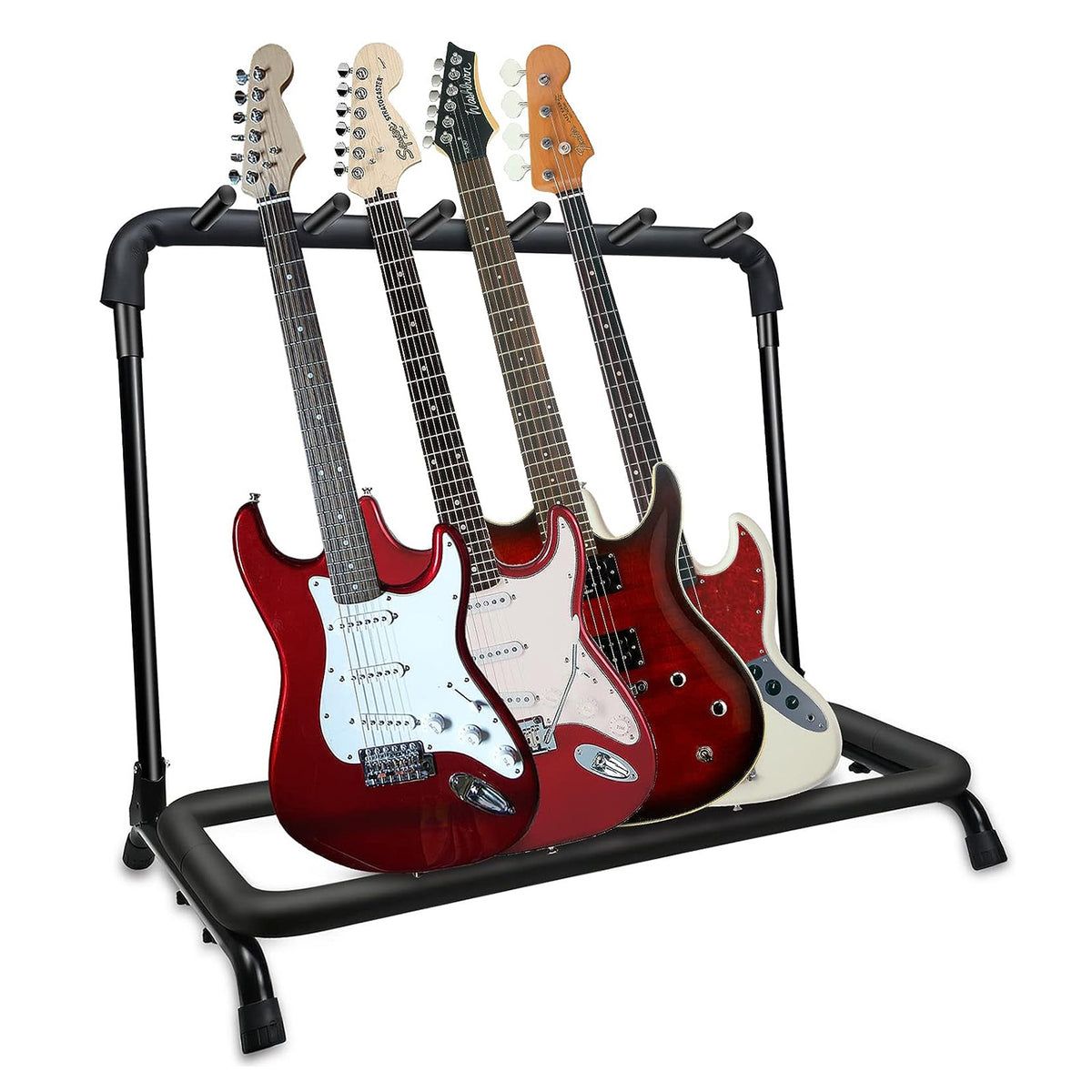 5 Core Guitar Rack 5 Slot Multi Guitar Stand Five Display Floor Stand Safe Storage Foldable Portable for Electric Acoustic Flyin