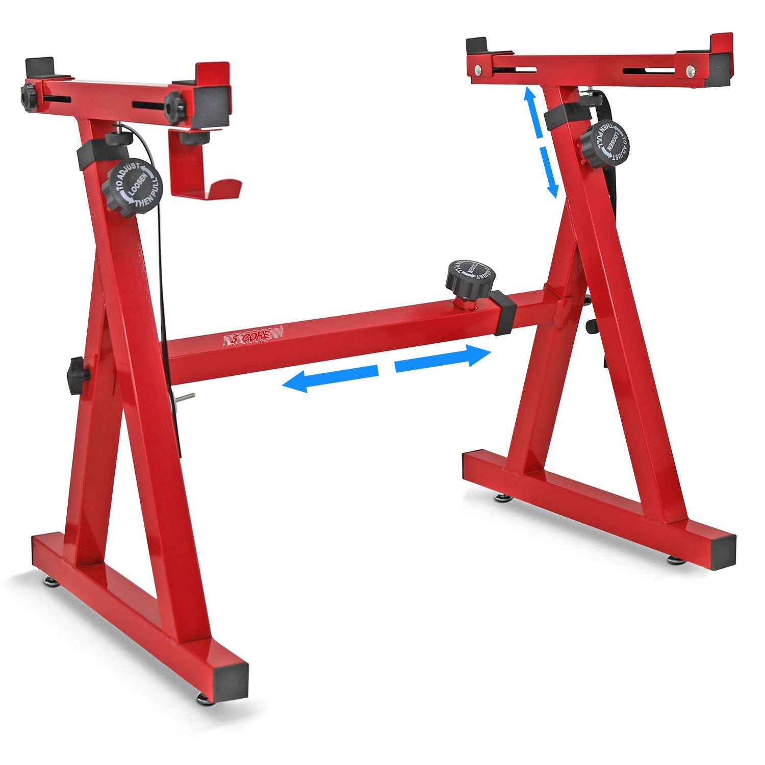 5 CORE Keyboard Stand Riser Z Style Height Width Adjustable Portable Heavy Duty Music Stands Holder for Kids and Adults Fits 54 