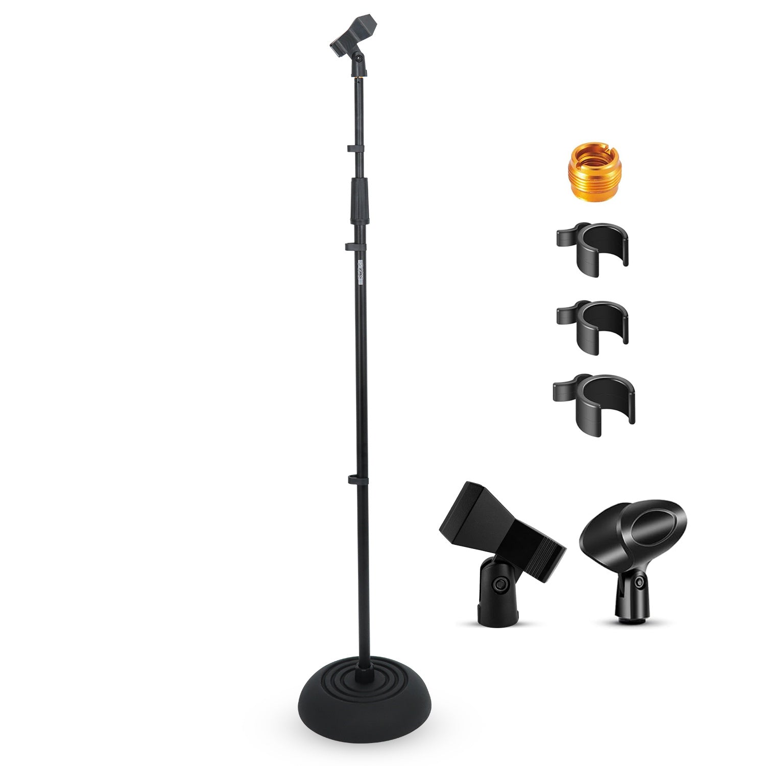 5Core Mic Stand Floor Heavy Duty Height Adjustable Pedestal Para Microfono For Singing On Stage Studio - Ms Rbp5