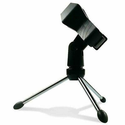 Desktop Microphone Stand Table Desk Mic Holder Tripod Stands Clip Holder Foldable Mount Clamp Podcast Recording 5 Core MS RBS(D0