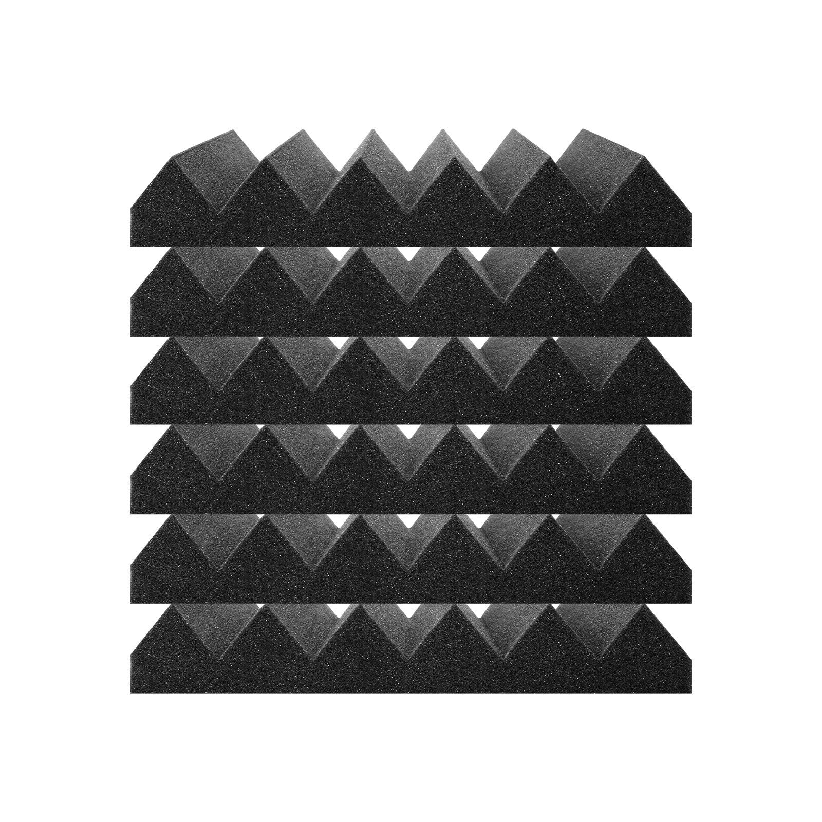 Vevor Acoustic Foam Panels 24 Pack 12 X 12 X 2 In Adhesive For Wall Ceiling