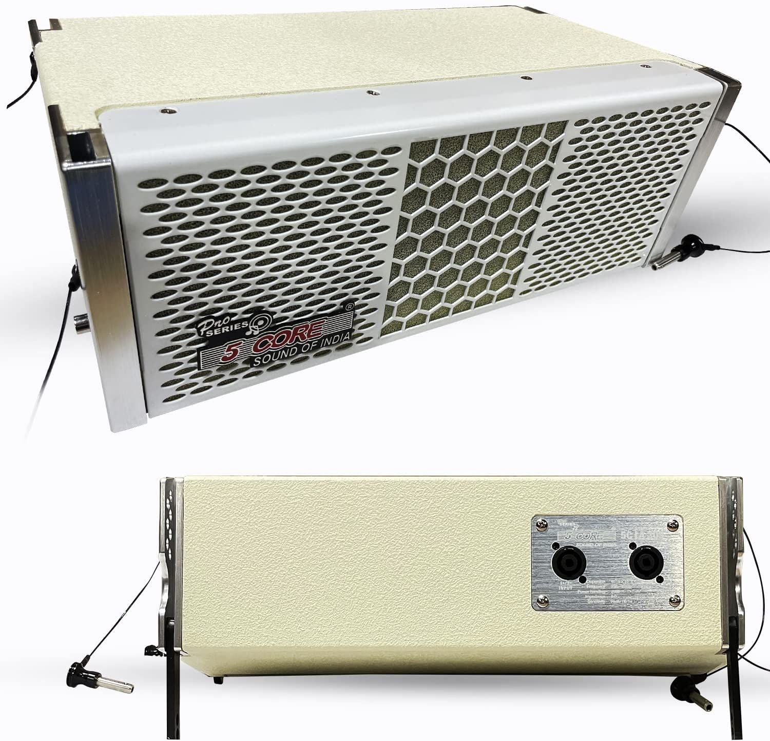 Line Array Dual 5.5 Inches Compression Driver PA DJ Passive Speaker Loud Sound Woofer Base Dj Speakers White 5 Core LA112B Ratin