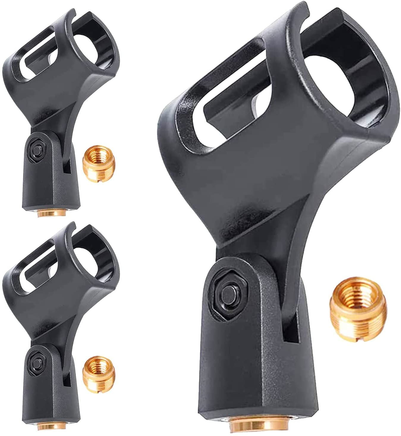 3-Pack Plastic Small Microphone Clip for all Wired Microphone Fit with Dynamic Microphone 5 Core MC 01 3PCS?D0102HX66DX.)