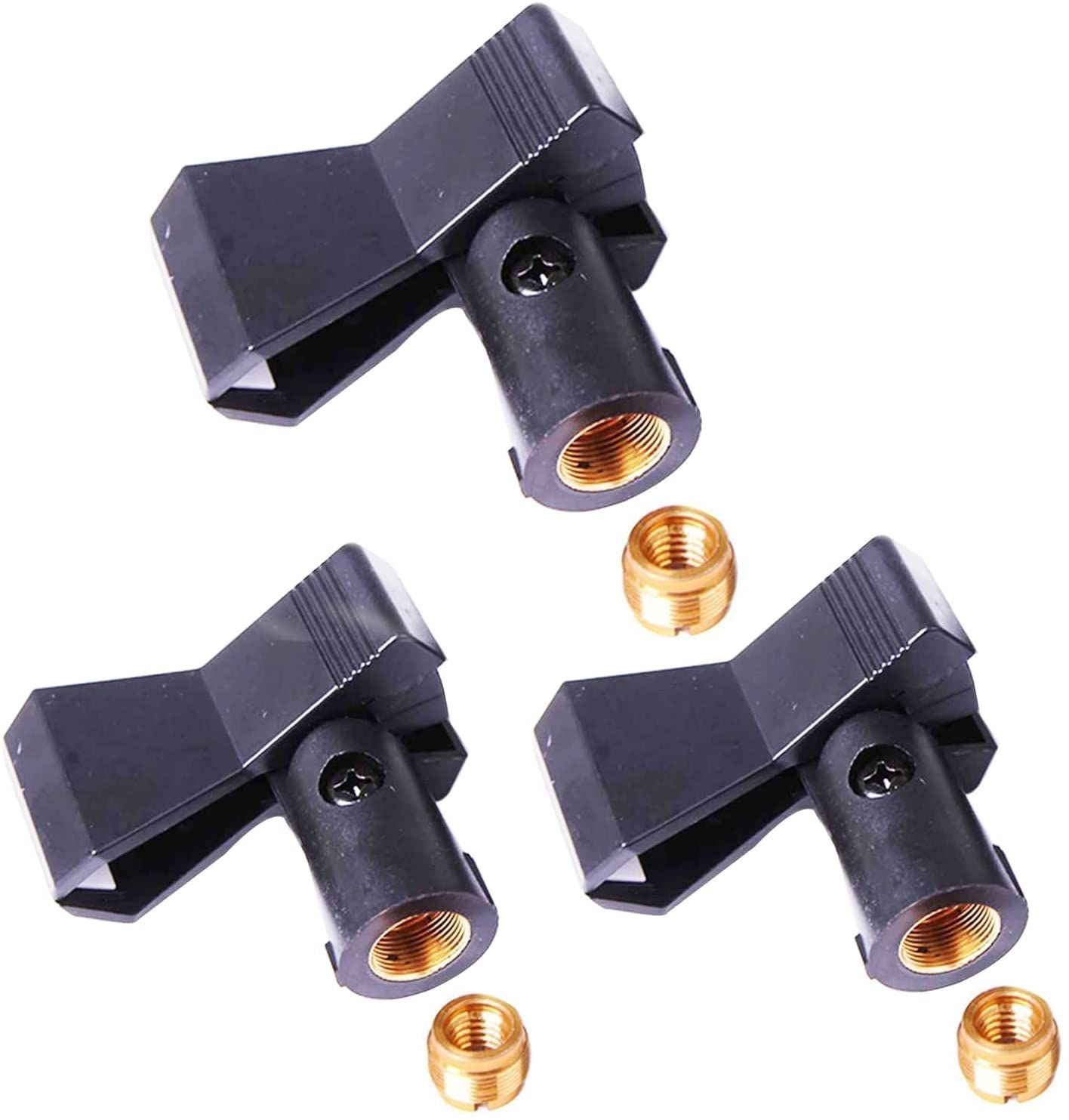 3 Pack Universal Adjustable Wireless Microphone Clip Holder With Adapter 5 Core MC 04 3PCS?D0102HX66M8.)