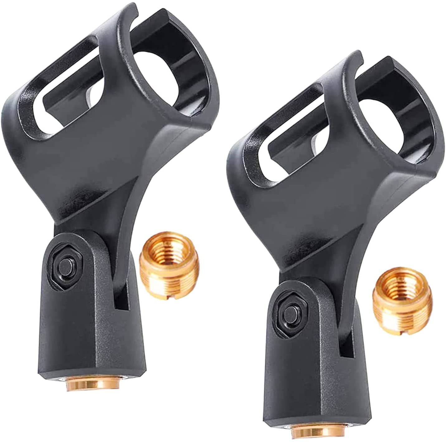 2-Pack Plastic Small Microphone Clip for all Wired Microphone Fit with Dynamic Microphone 5 Core MC-01 2 PCS?D0102HX66Y8.)